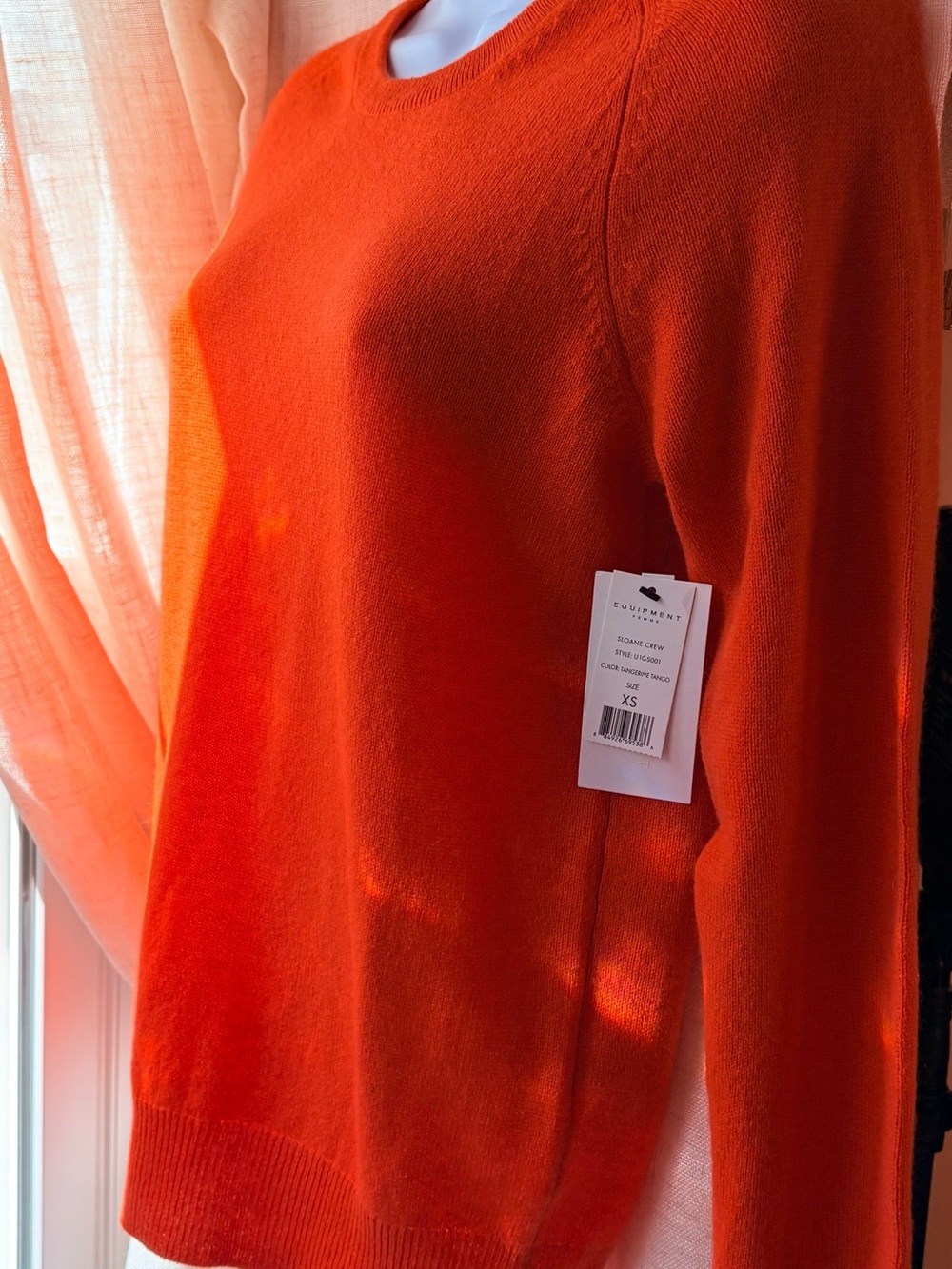 🍊 Equipment Femme NWT 100% Cashmere Sweater XS – Tangerine Tango